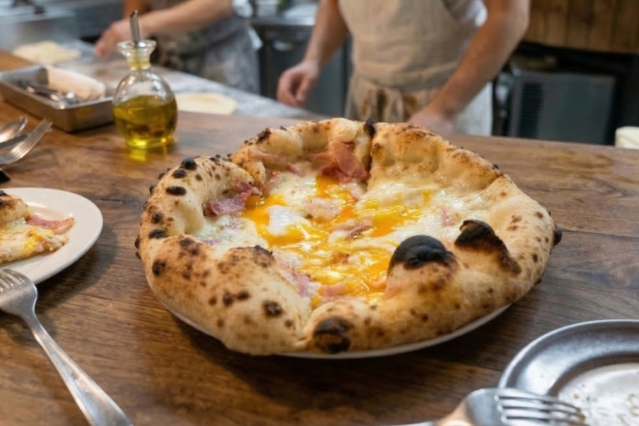 ビスマルクピザとは？黄金の卵黄が織りなす至福の味わい